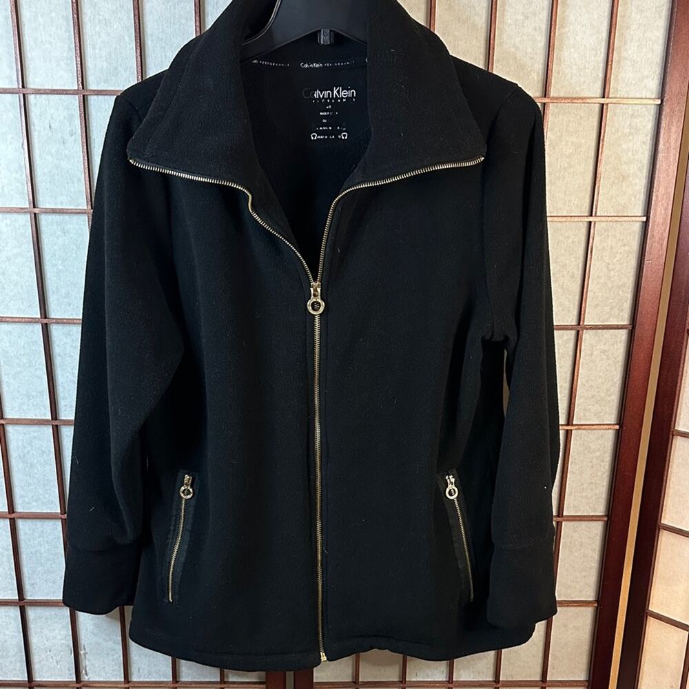 Calvin Klein Women's Utility Jacket with Zipper Accents